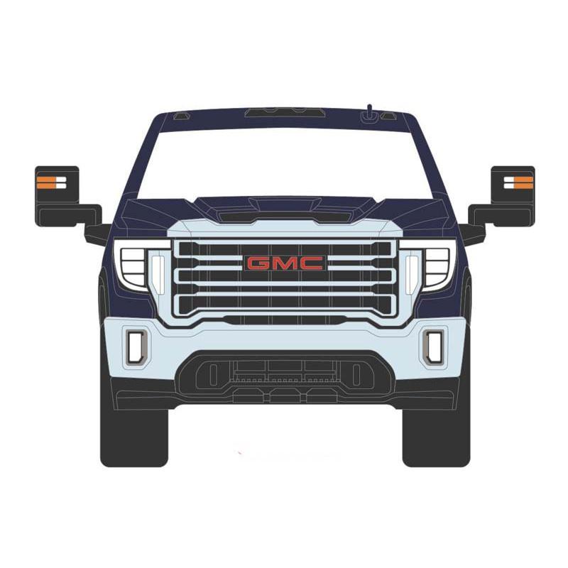 2022 GMC Sierra 2500HD SLT - Pacific Blue (Exclusive) Diecast 1:64 Scale Model - Karson Diecast Co. 51561B