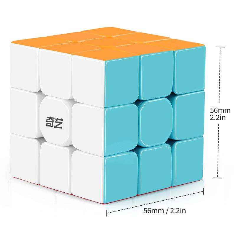 D-FantiX QY Toys Warrior 3x3 Speed Cube Stickerless 3x3x3 Magic Cube Puzzles rubixcubegame