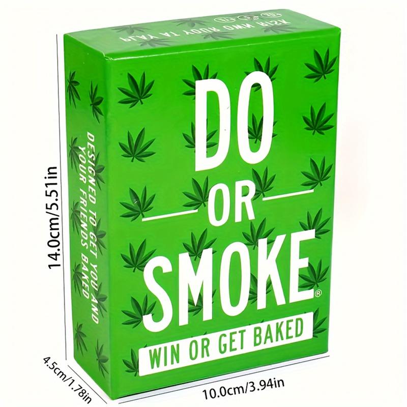 Do or Smoke - Adult Party Card Game with Daring Challenges for Leisure Gatherings, Interactive Fun, Novelty Gift for Ages 14+ | Material: Cardboard