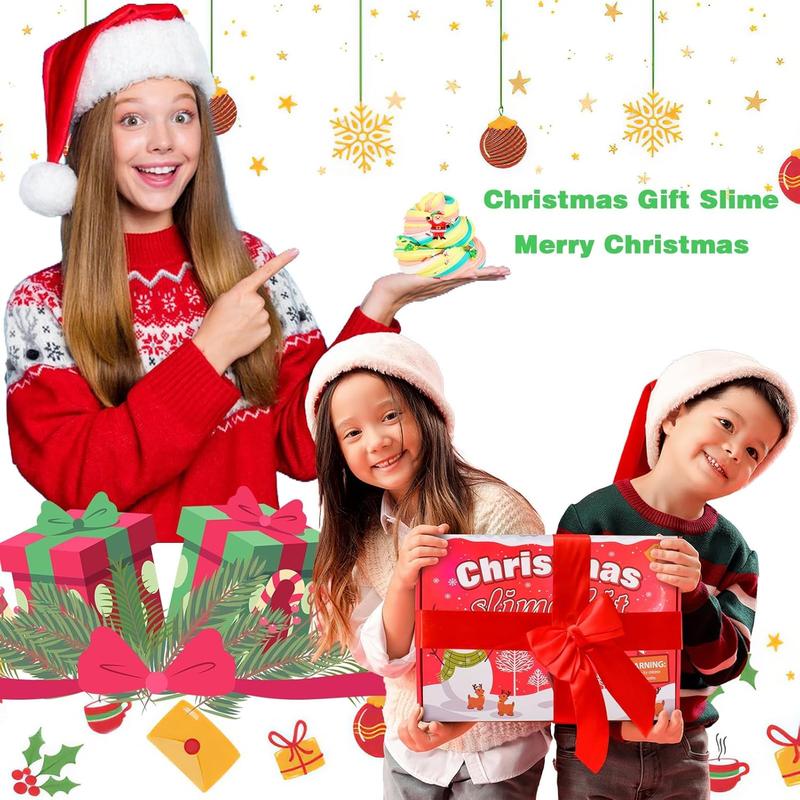 NEW  Christmas Unicorn Slime Kit for Girls 4-12,Supplies Makes Butter Slime