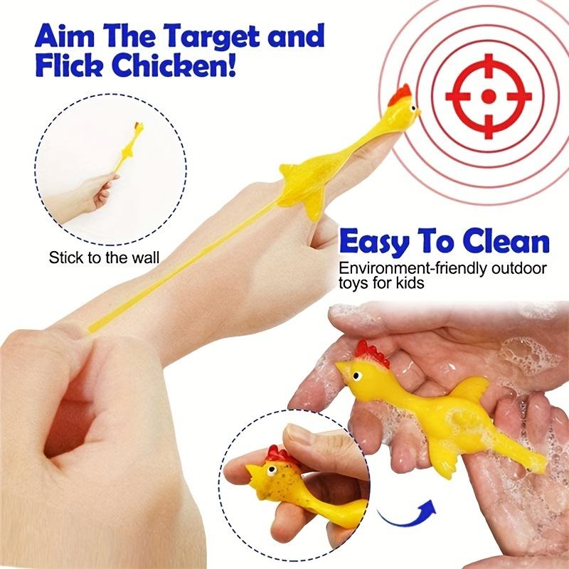 Projectile Toys Slingshot Light Rubber Chicken Finger Dancing Prank Toy Slingshot Chicken Finger Toy Decompression Children's Toy