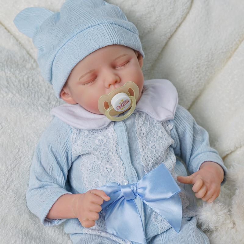 BABESIDE Lifelike Reborn Baby Dolls Boys - 17-Inch Baby Soft Body Realistic-Newborn Baby Dolls Body Poseable Real Life Baby Dolls with Feeding Kit Gift Box for Kids Age 3+