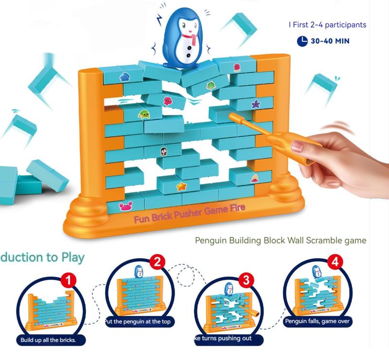 Penguin On Ice Game  Ice Breaking Penguin Trap Break ice Puzzle Table Knock Block Activate Family Party