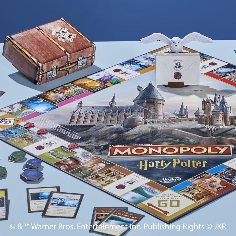 Monopoly Har.ry Pot.ter Edition Board Game, Family Games for 2 to 6 Players, Christmas Gifts for Kids, Ages 8+