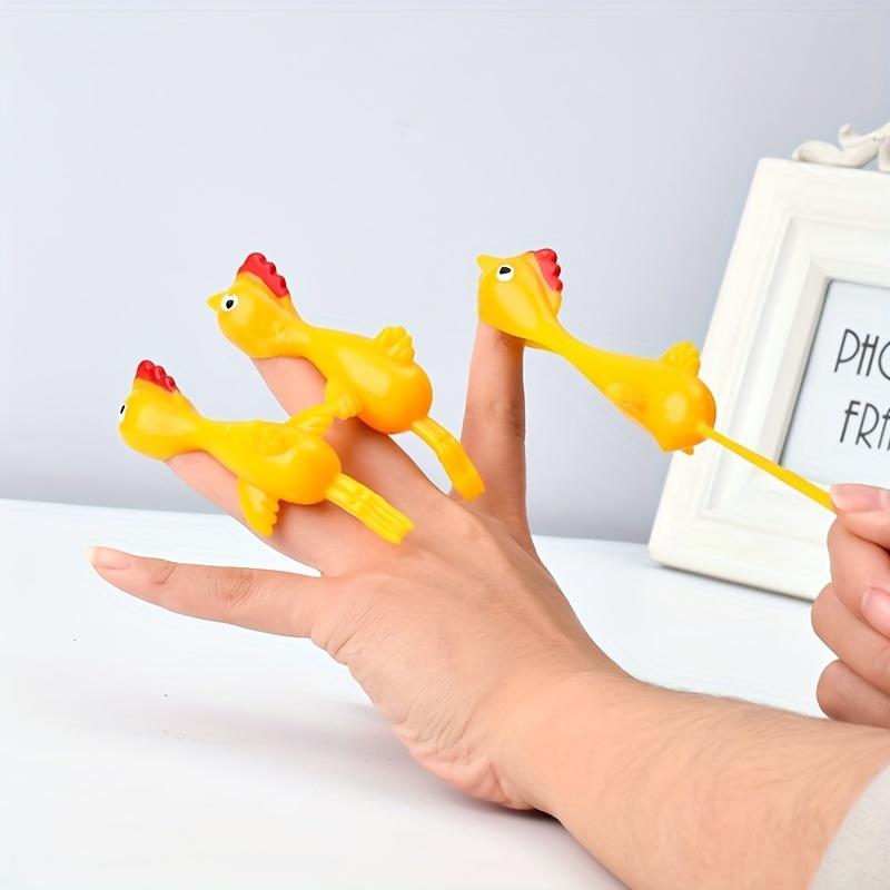 Projectile Toys Slingshot Light Rubber Chicken Finger Dancing Prank Toy Slingshot Chicken Finger Toy Decompression Children's Toy