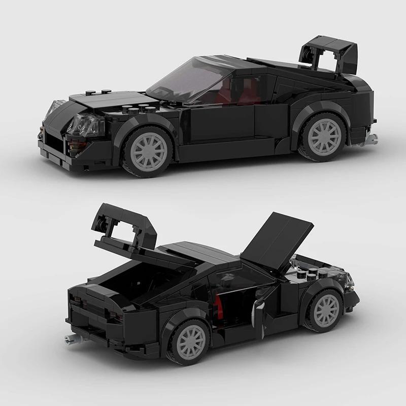 MOC F1 City Speed Champion Sports Racing Car Building Blocks Brick R34 RX-7 Vehicle Supercar Fast & Furious MK4 Supra Kids Toys gift