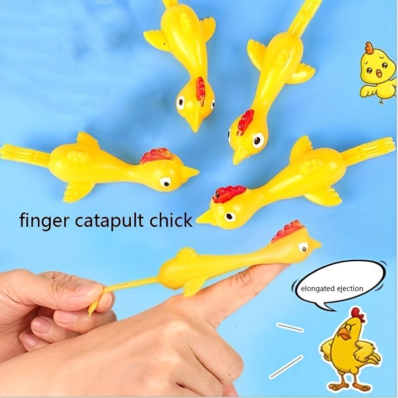 Projectile Toys Slingshot Light Rubber Chicken Finger Dancing Prank Toy Slingshot Chicken Finger Toy Decompression Children's Toy