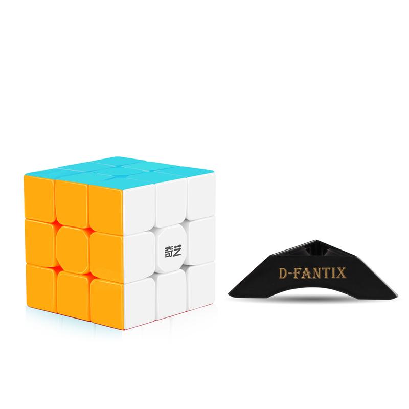 D-FantiX QY Toys Warrior 3x3 Speed Cube Stickerless 3x3x3 Magic Cube Puzzles rubixcubegame