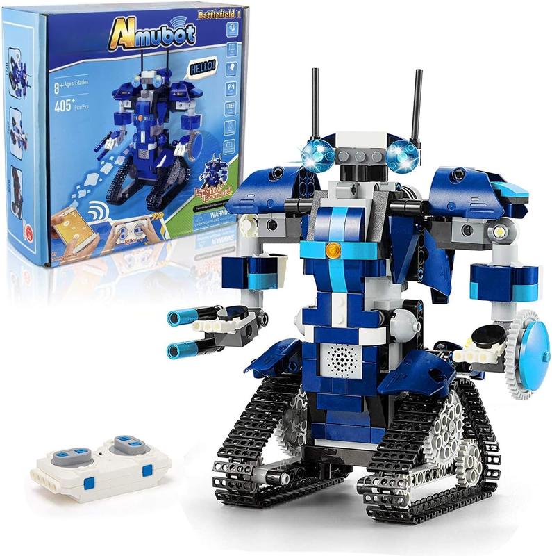 Robot Building Kit for Kids 6-12, Remote & APP Control Robot Build A Robot Toys for Kids 8-12, Robotics Kit Stem Projects for Kids Ages 8-12, Gifts for 8 9 10 11 12 year old boys girls, 405 count