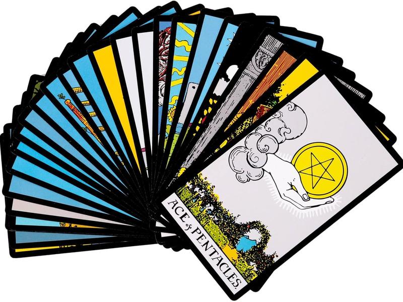 Original Tarot Cards Deck with Guidebook & Linen Bag - Smith Classic Artwork, Traditional Standard Decks, Durable Set for Beginners to Advanced