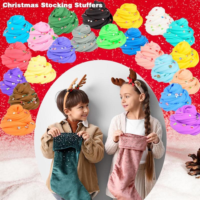 NEW  Christmas Unicorn Slime Kit for Girls 4-12,Supplies Makes Butter Slime