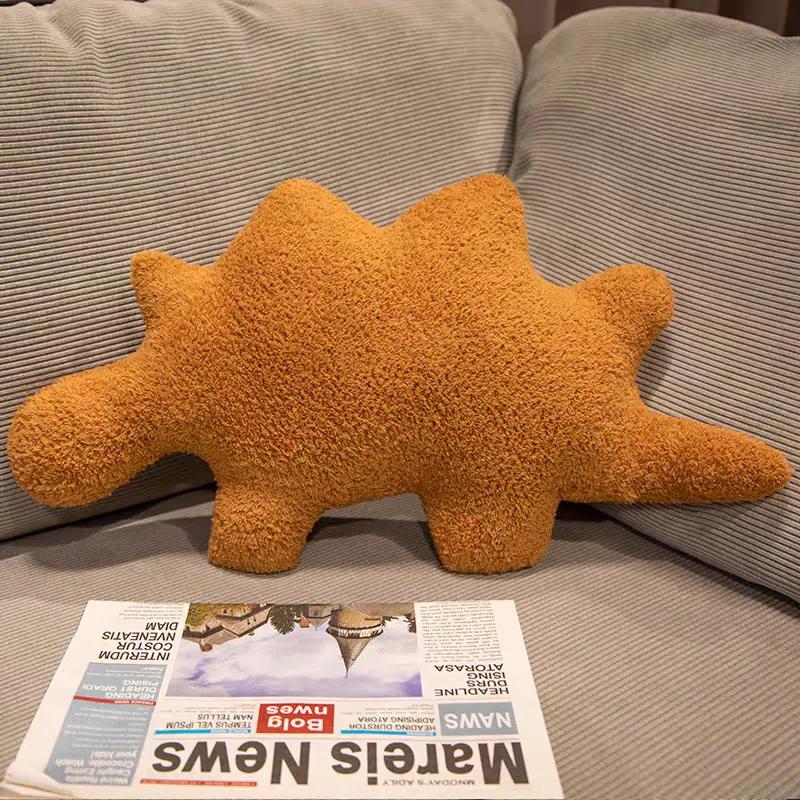 Dino Nugget Pillow Plush, Dinosaur Chicken Nugget Stuffed Animal Plush Toy, Party Decoration Birthday for Kids Boys Girls