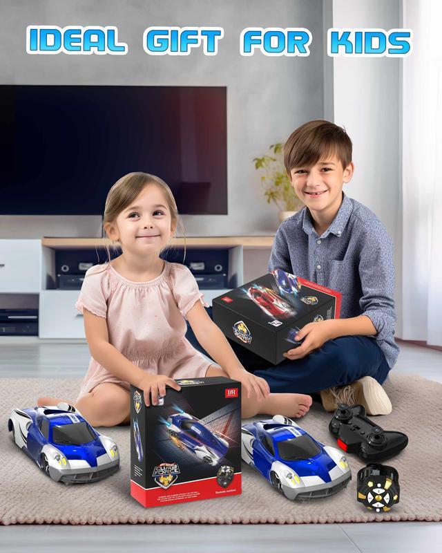 RC Wall Climbing Car Remote ControlStunt Car Rechargeable 4WD SimulationRacing Car  Glass,Smooth Ceiling And OtherFlat Surfaces A Classic MINl Suction RemoteControl Stunt Car Toy Gift For Boys And GirlsChristmas,Children's Birthday.