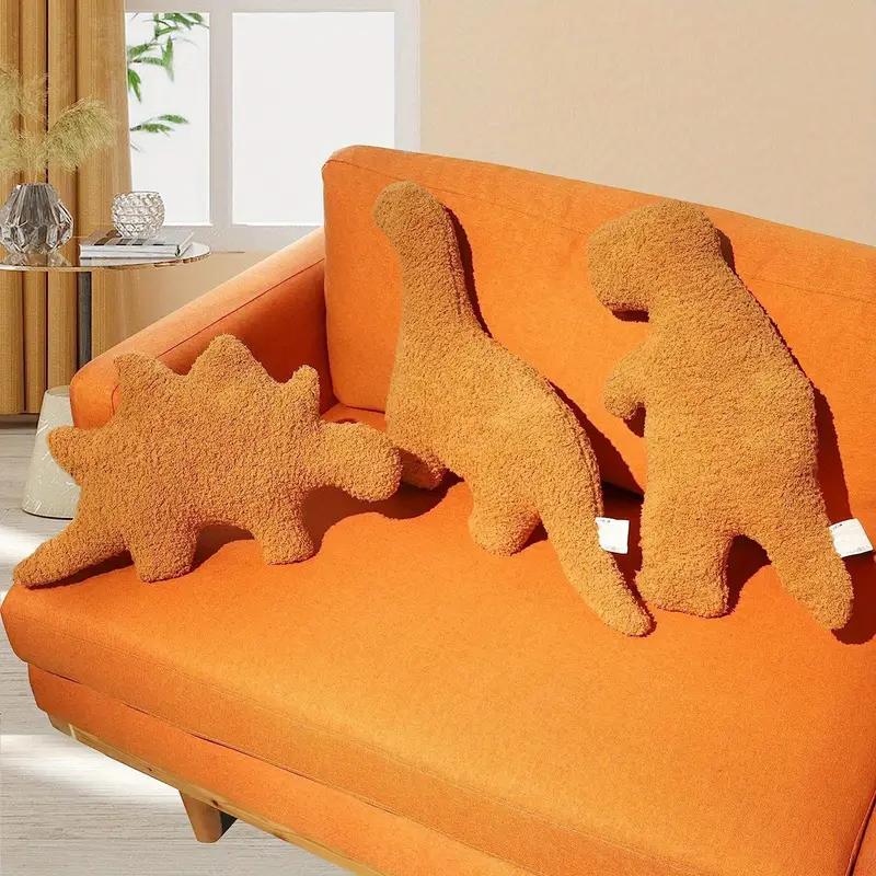 Dino Nugget Pillow Plush, Dinosaur Chicken Nugget Stuffed Animal Plush Toy, Party Decoration Birthday for Kids Boys Girls