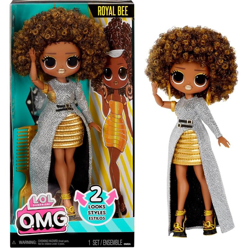 LOL Surprise OMG Royal Bee Fashion Doll with Multiple Surprises Including Transforming Fashions and Fabulous Accessories – Great Gift for Kids Ages 4+