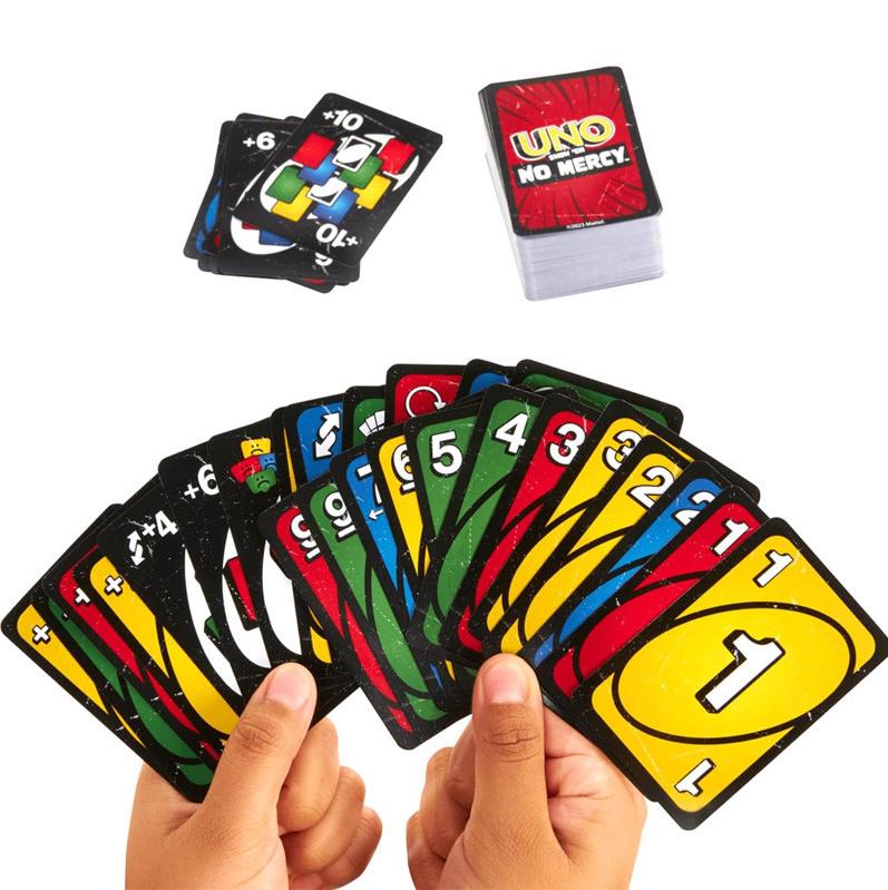 [HIGH QUALITY PRODUCTS] UNO NO MERCY – The Hottest Card Game - Special Edition With Interesting Reversal Rules, Making The Game Even More Dramatic And Surprising, Ideal Gift for Friends & Family, Set of UNO Cards in Diverse Colors,