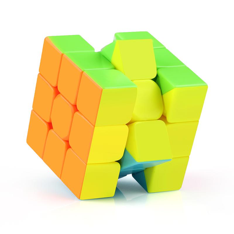 D-FantiX QY Toys Warrior 3x3 Speed Cube Stickerless 3x3x3 Magic Cube Puzzles rubixcubegame