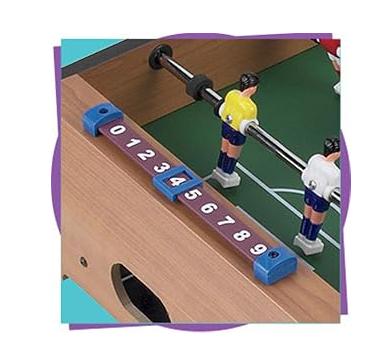 Tabletop Foosball Table- Portable Mini Table Football   Soccer Game Set with Two Balls and Score Keeper for Adults and Kids by Hey! Play!