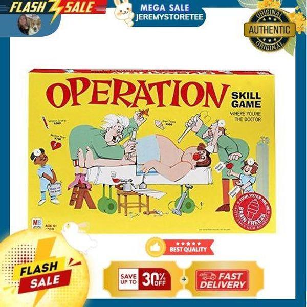 Operation Electronic Board Game, Family Games for Kids Ages 6+, Kids Board Games for 1+ Players, Funny Games for Kids, Kids Gifts ( Exclusive)