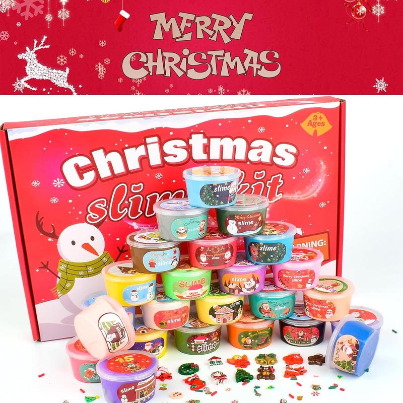 NEW  Christmas Unicorn Slime Kit for Girls 4-12,Supplies Makes Butter Slime