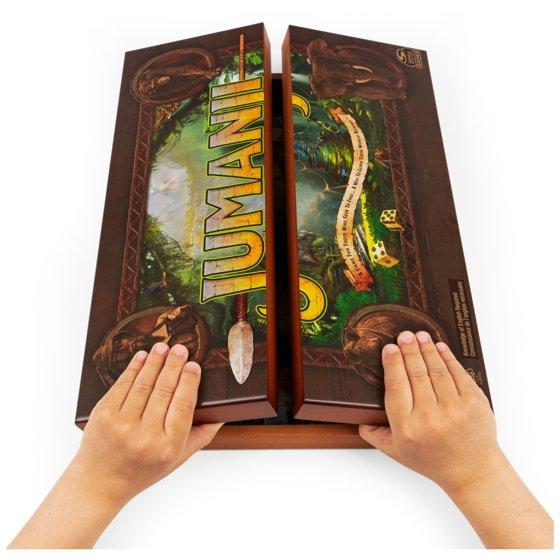 Jumanji The Game Real Wooden Box Edition for Kids and Families Ages 8 and up board game card game