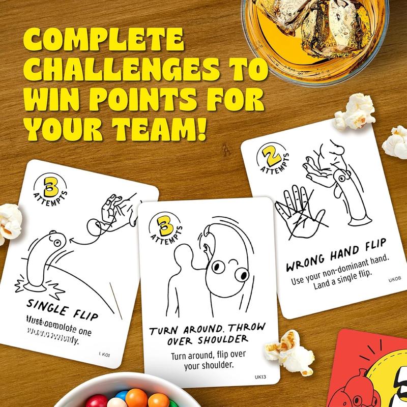 Chicken vs Hotdog: The Ultimate Challenge Party Game for Flipping-Fun Families, Board Game for Game Nights