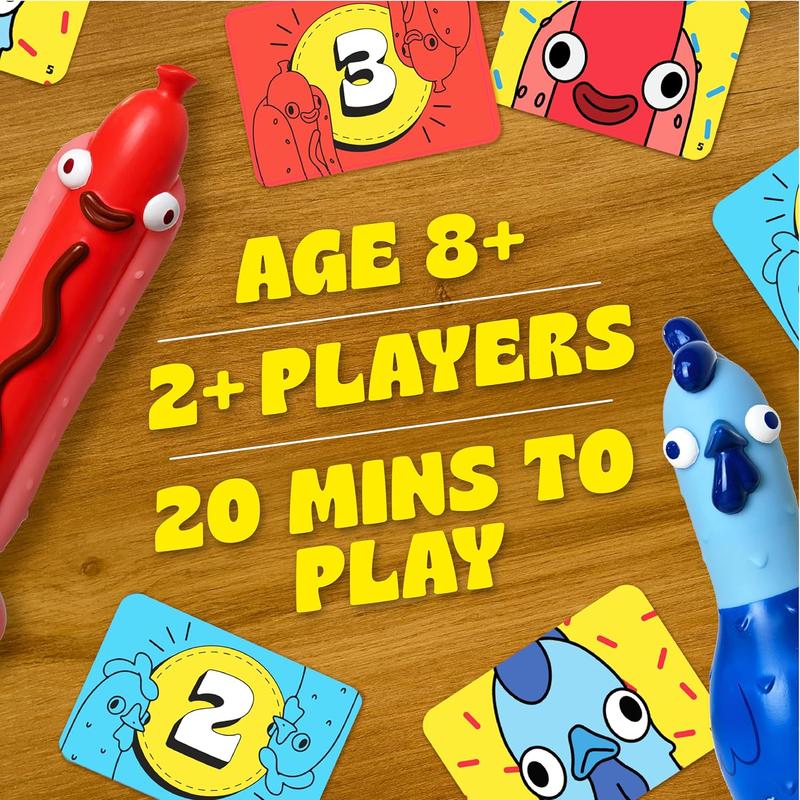 Chicken vs Hotdog: The Ultimate Challenge Party Game for Flipping-Fun Families, Board Game for Game Nights