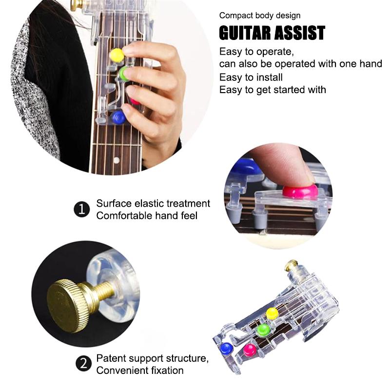 Guitar Beginner Training Chord Learning Tool Finger Painless Attachment Practice Accessories