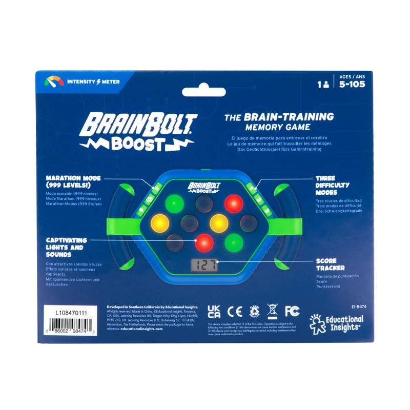 Educational Insight BrainBolt Boost Game, Ages 5- 105