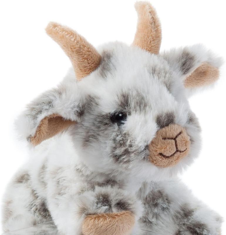 Goat Stuffed Animal Plushie, Gifts for Kids, Wild Onez Babiez Farm Animals, Goat Plush Toy 6 inches