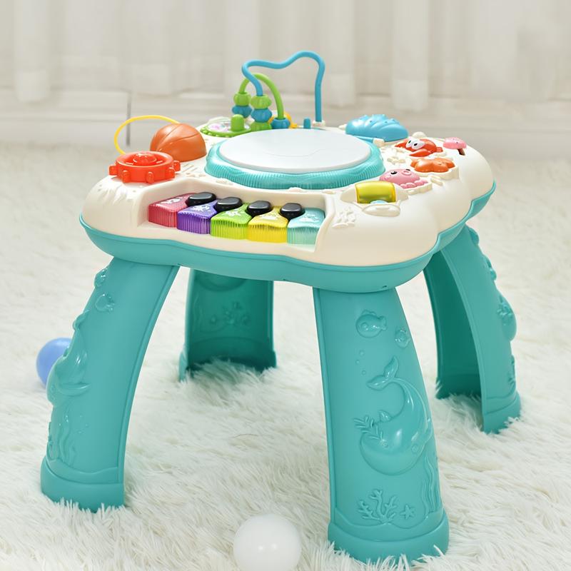 Kids learning musical table toy for boys and girls over 3 years old, batteries not included, can be used as Halloween and Christmas gifts.