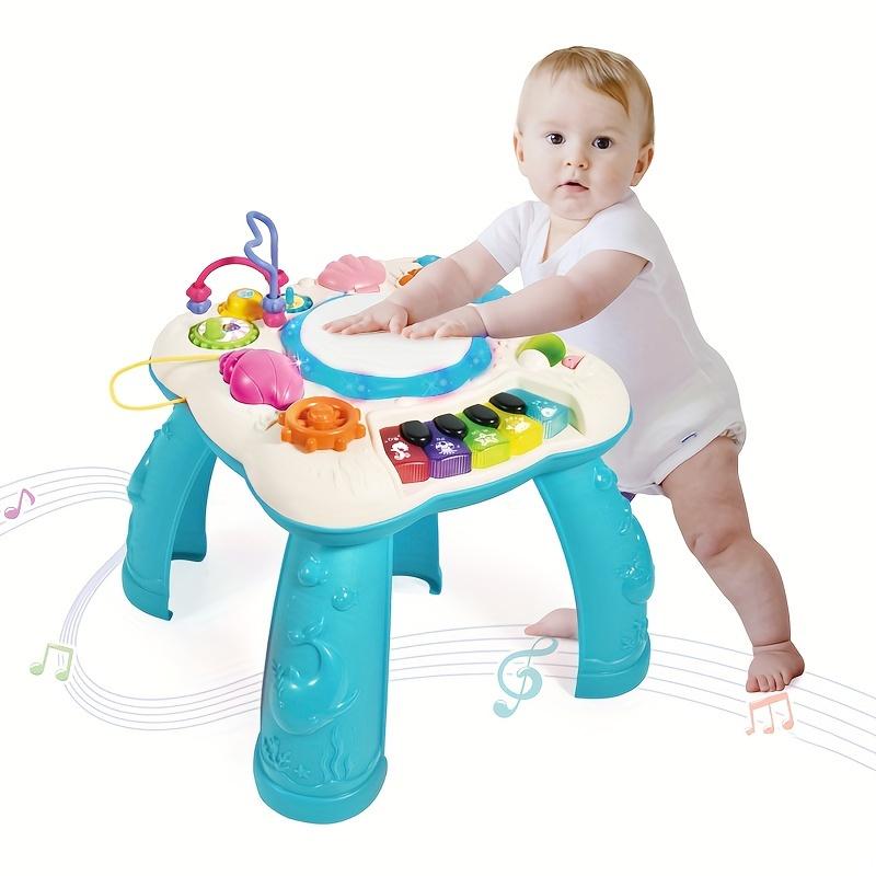 Kids learning musical table toy for boys and girls over 3 years old, batteries not included, can be used as Halloween and Christmas gifts.