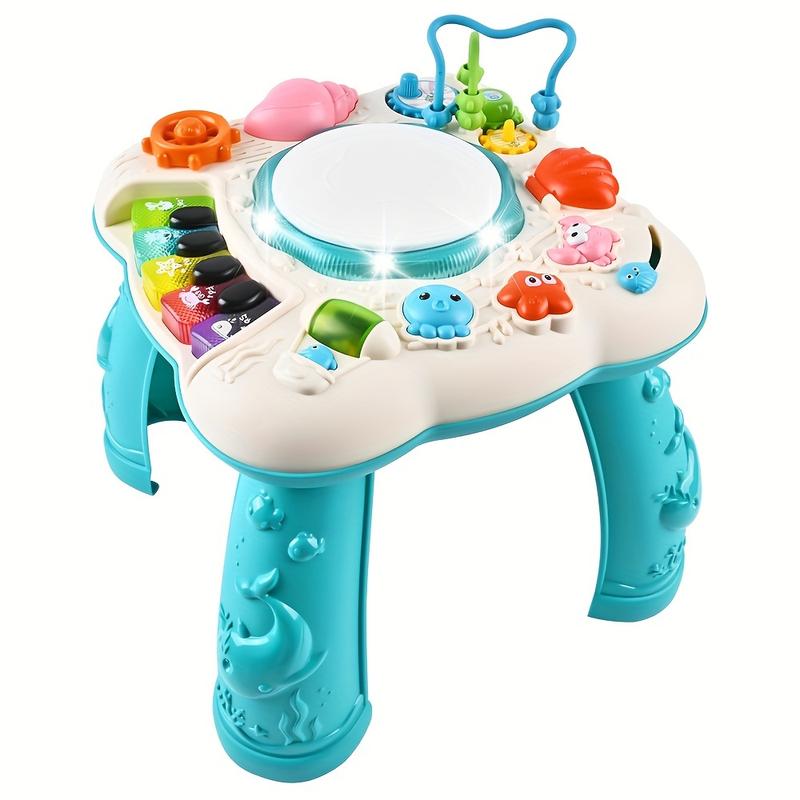 Kids learning musical table toy for boys and girls over 3 years old, batteries not included, can be used as Halloween and Christmas gifts.