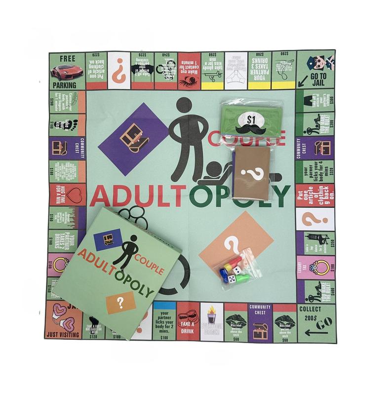 Adultopoly Board Game for Couples - Relationship Card Game with Box