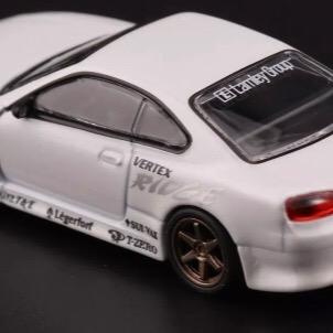 Tarmac Works Nissan Silvia S15 VERTEX White Global64 1 64 Diecast Model Car