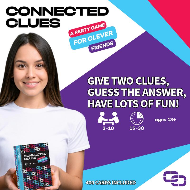 Connected Clues - A Party Game for Clever Friends | Phrase Guessing Fun Based on The Popular Before and After Game Show Category