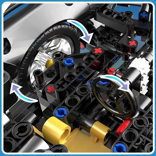 BAKA Cars Toys Building Set for Boys Aged 10+ - 1:14 LANBO V12 Building Car Toy for Back to School, 1314 Pieces Sports Car Toys for Kids, Teens and Adults