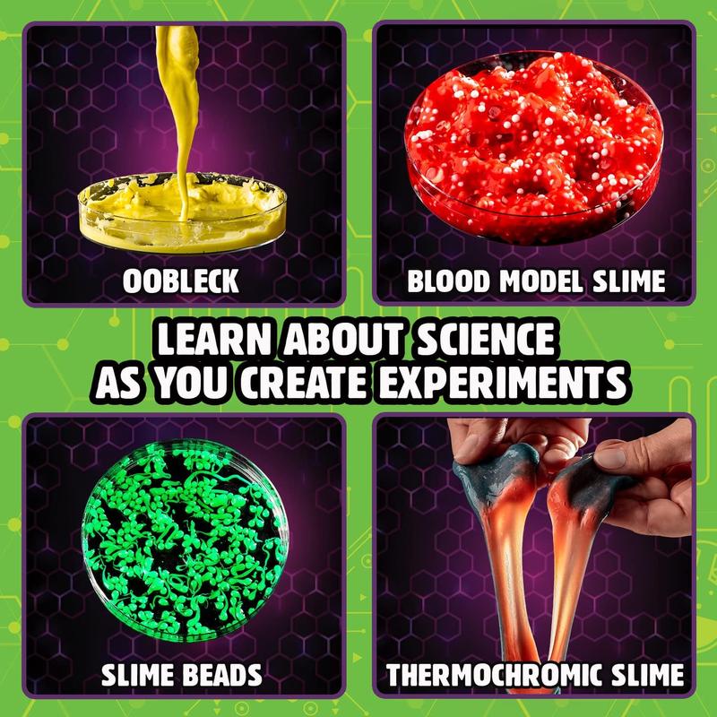 Original Stationery Science of Slime Kit, Fun Slime Kit for Girls 10-12 to Make Kids Science Experiments Like Oobleck, Fun Science Slime Kit for Boys