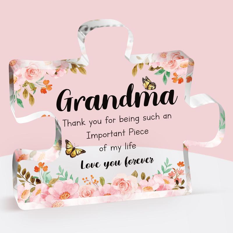 DREAMSCAPE Gift For Grandma, Unique Acrylic Puzzle Gift, Exquisite Present For Grandma, Creative Christmas thanksgiving birthday Gift For Grandma grandmother40%Off