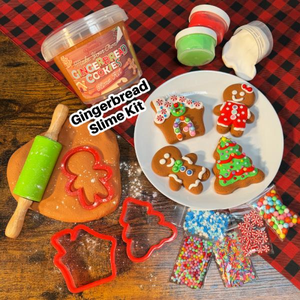 Slime Gingerbread Bundle Cookie Kit! Make Your Own Slime Gingerbread Cookies!