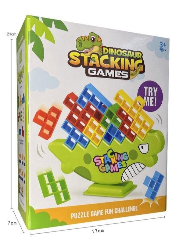 Stack Attack Game -Interactive Balance Stacking Block Board Game For Family Game Nights Viral