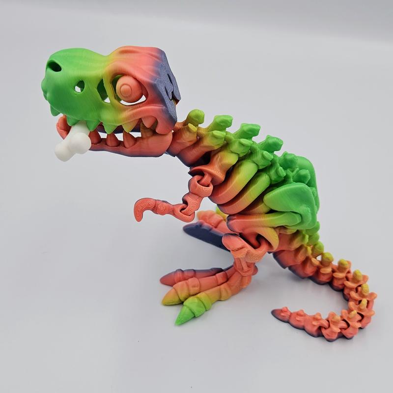 Flexi T-Rex Collectible Figurine - 3D Printed Statue and Figurine