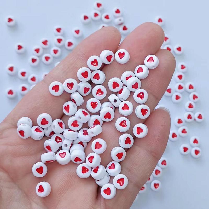 Heart & Smiley Shaped Beads, 200pcs bag Colorful Beads for Phone Chain, Bracelet Making, Diy Jewelry Making Accessories