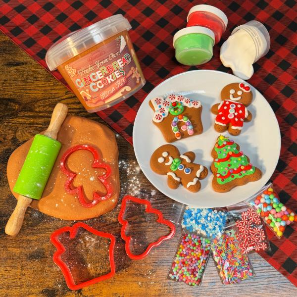 Slime Gingerbread Bundle Cookie Kit! Make Your Own Slime Gingerbread Cookies!