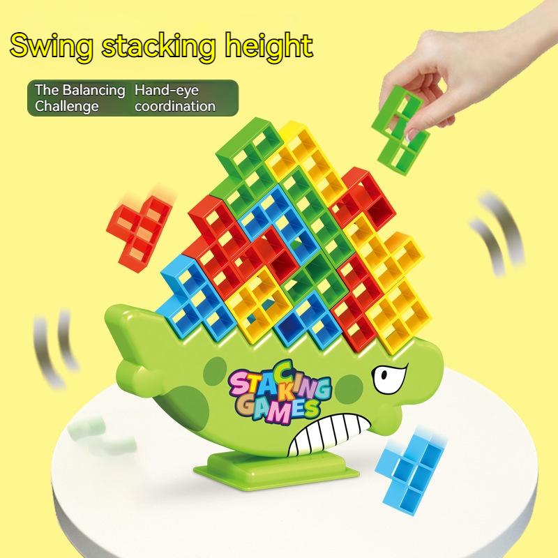 Stack Attack Game -Interactive Balance Stacking Block Board Game For Family Game Nights Viral