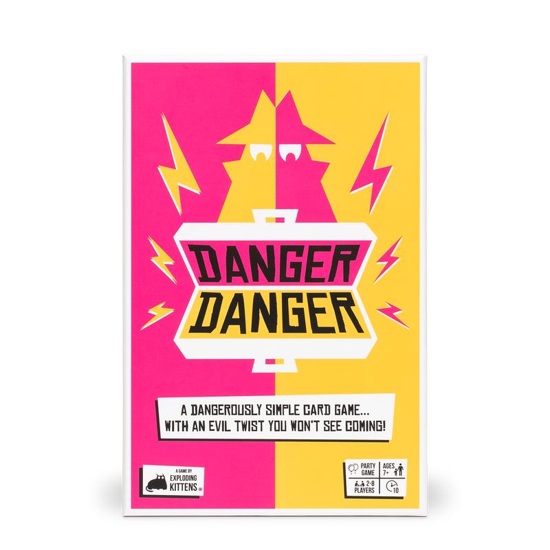 Danger Danger by Exploding Kittens: A 10 Minute Team Card Game - Outwit, Outplay, Outscore! - Ages 7+ - Family Card Game cardgames