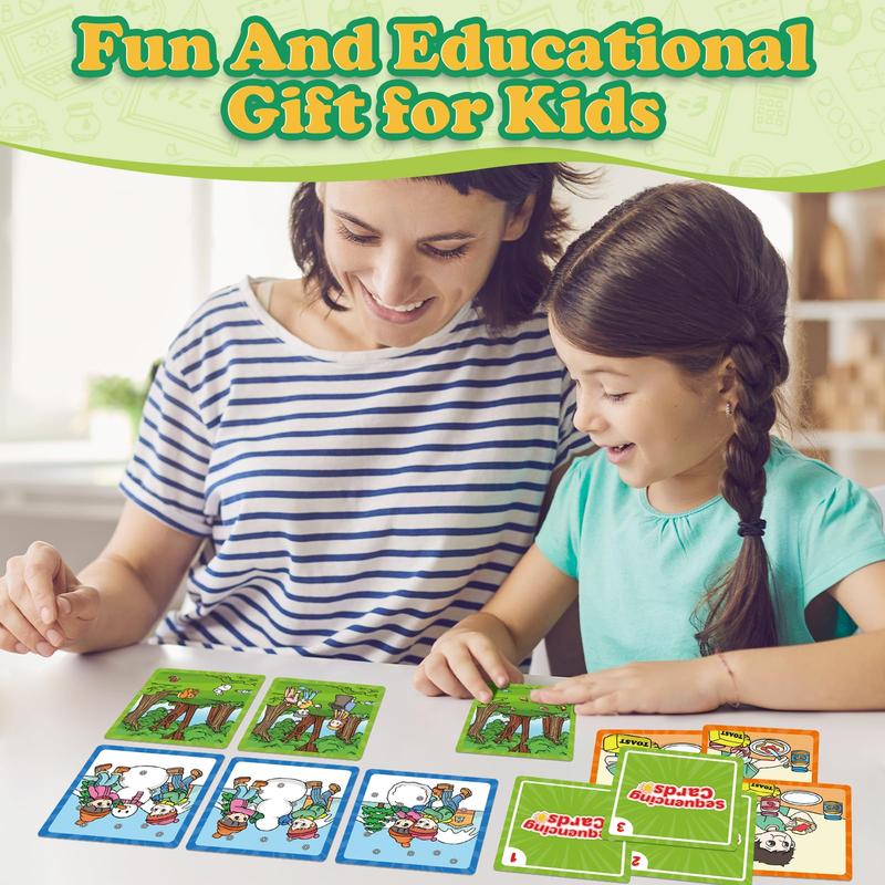 Sequencing Cards, Sequence Game, Improve Storytelling, Social Skills, Sentence Building, Learning Activities toys