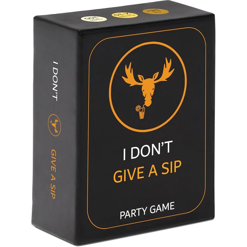 I DON'T GIVE A SIP - The Most Entertaining Drinking Game - Party Cards That Will Get You Drunk Or Do Things - Fun Adult Board Game Night - Bachelor Bachelorette Couple Laugh Tipsy Birthday Gift