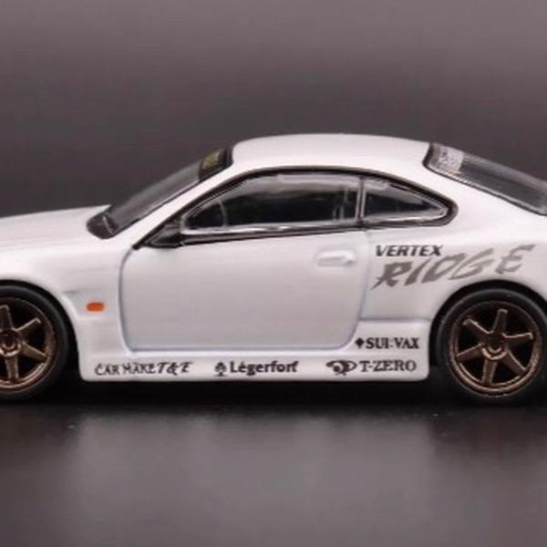 Tarmac Works Nissan Silvia S15 VERTEX White Global64 1 64 Diecast Model Car