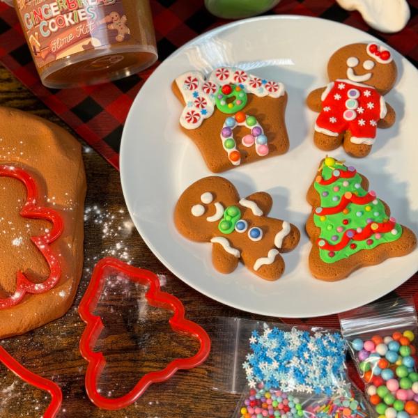 Slime Gingerbread Bundle Cookie Kit! Make Your Own Slime Gingerbread Cookies!